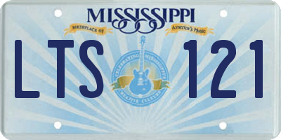 MS license plate LTS121