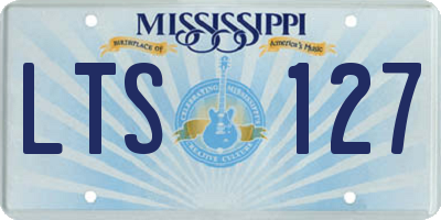 MS license plate LTS127