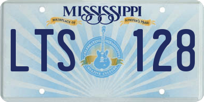MS license plate LTS128