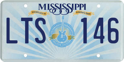 MS license plate LTS146