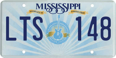 MS license plate LTS148