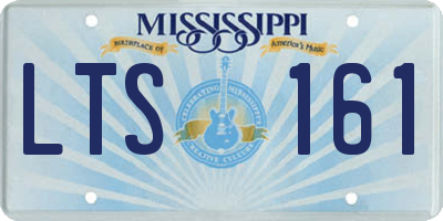 MS license plate LTS161