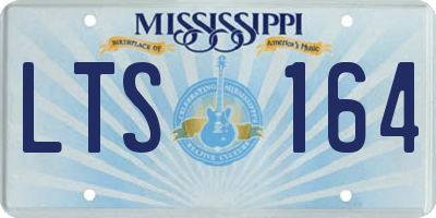 MS license plate LTS164