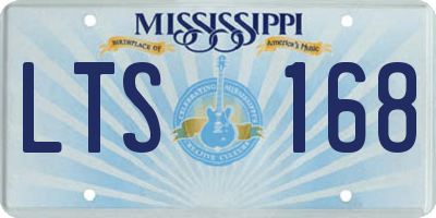 MS license plate LTS168