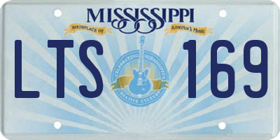 MS license plate LTS169