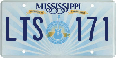 MS license plate LTS171