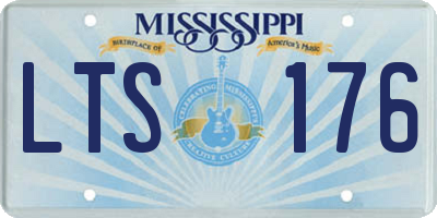 MS license plate LTS176