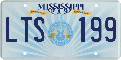 MS license plate LTS199
