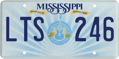 MS license plate LTS246