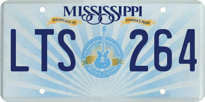 MS license plate LTS264