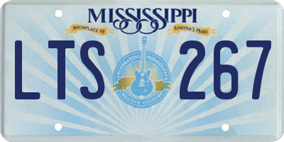 MS license plate LTS267