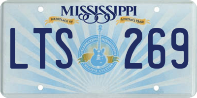 MS license plate LTS269