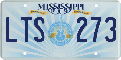 MS license plate LTS273