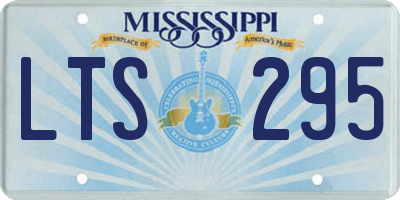 MS license plate LTS295