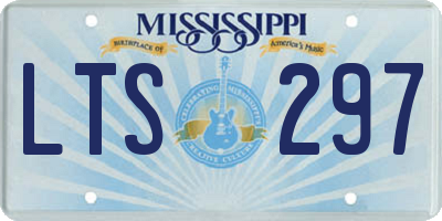 MS license plate LTS297