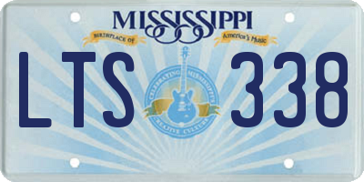 MS license plate LTS338