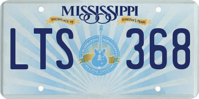 MS license plate LTS368