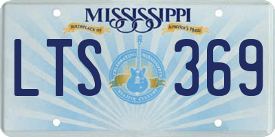 MS license plate LTS369