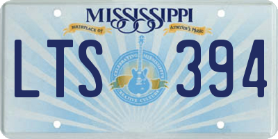 MS license plate LTS394