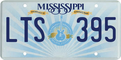 MS license plate LTS395