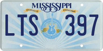 MS license plate LTS397