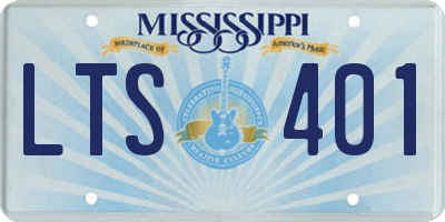 MS license plate LTS401