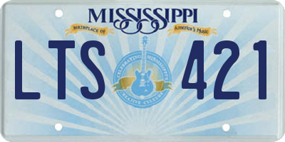 MS license plate LTS421
