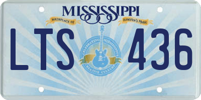 MS license plate LTS436