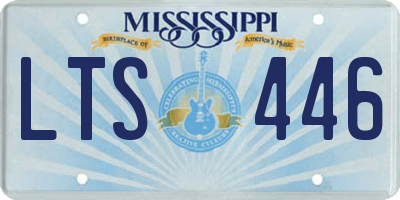 MS license plate LTS446