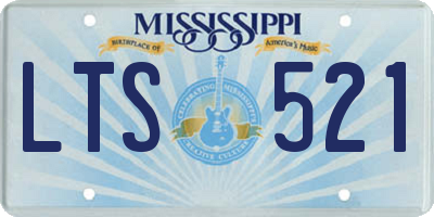 MS license plate LTS521