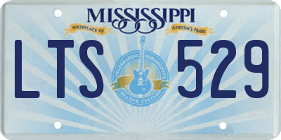 MS license plate LTS529