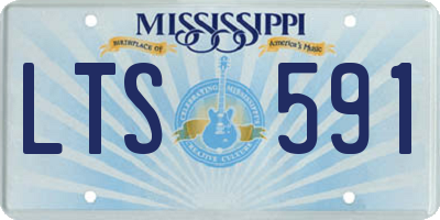 MS license plate LTS591