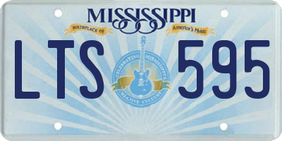 MS license plate LTS595