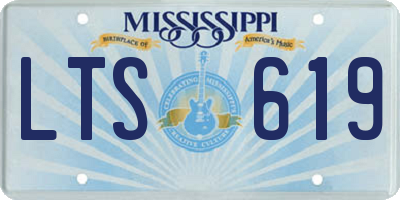 MS license plate LTS619