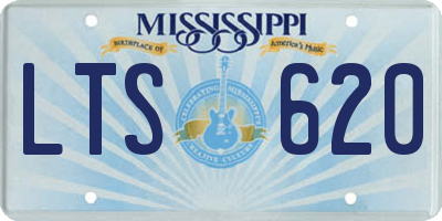 MS license plate LTS620