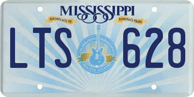 MS license plate LTS628