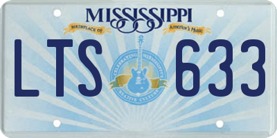 MS license plate LTS633
