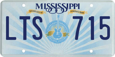 MS license plate LTS715