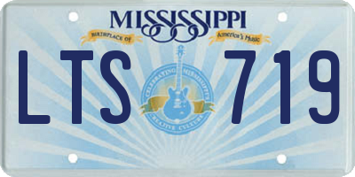 MS license plate LTS719