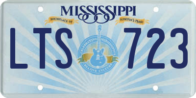 MS license plate LTS723