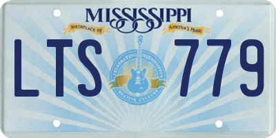 MS license plate LTS779