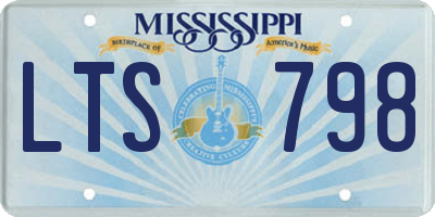 MS license plate LTS798
