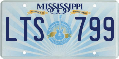 MS license plate LTS799