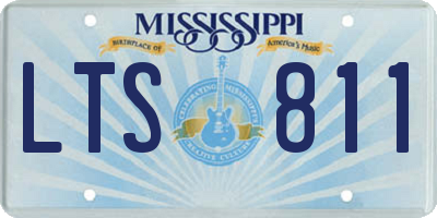 MS license plate LTS811