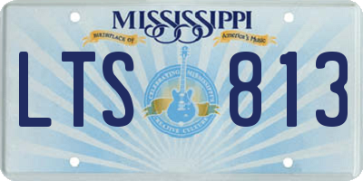 MS license plate LTS813