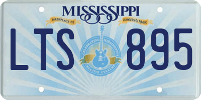 MS license plate LTS895