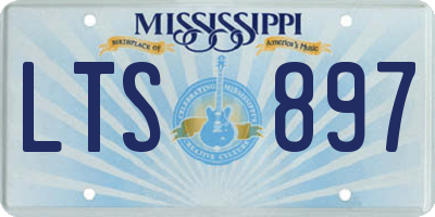 MS license plate LTS897
