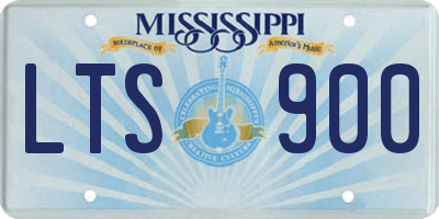 MS license plate LTS900