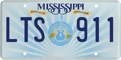 MS license plate LTS911
