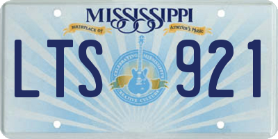 MS license plate LTS921